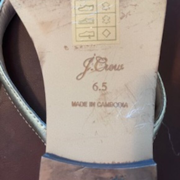 JCrew Gold Metallic Sandals - Picture 3 of 5